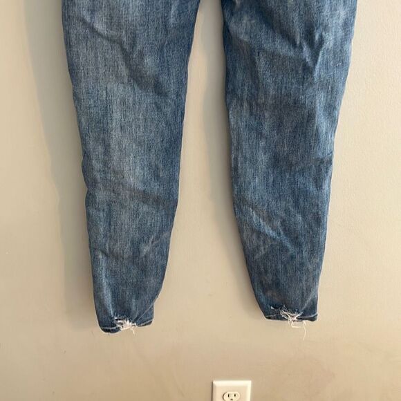 American Eagle Curvy Hi-Rise Jegging Next Level Stretch Jeans Destroyed, 00 Shor - Picture 9 of 12